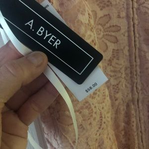 Amy Byer large maxi dress peach color